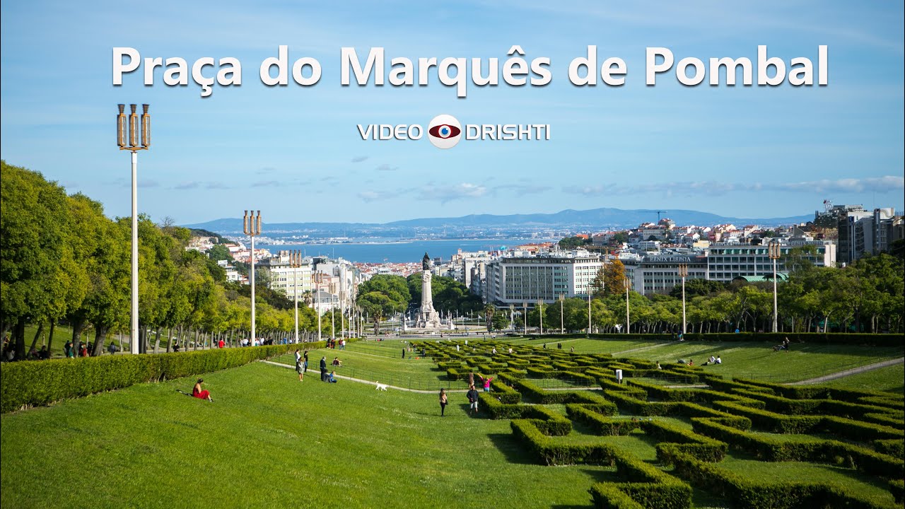 Beautiful view of Pra&ccedil;a do Marqu&ecirc;s de Pombal and Lisbon city.