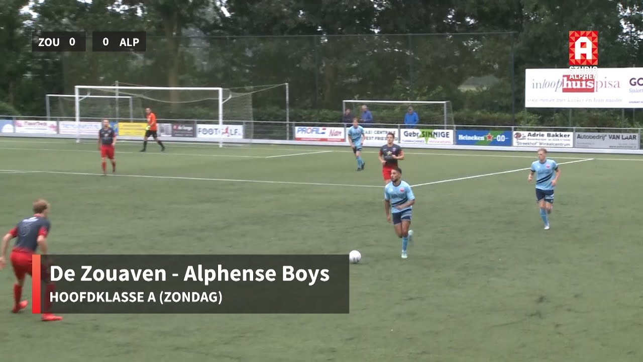 Samenvatting De Zouaven - Alphense Boys (zondag 29 augustus)