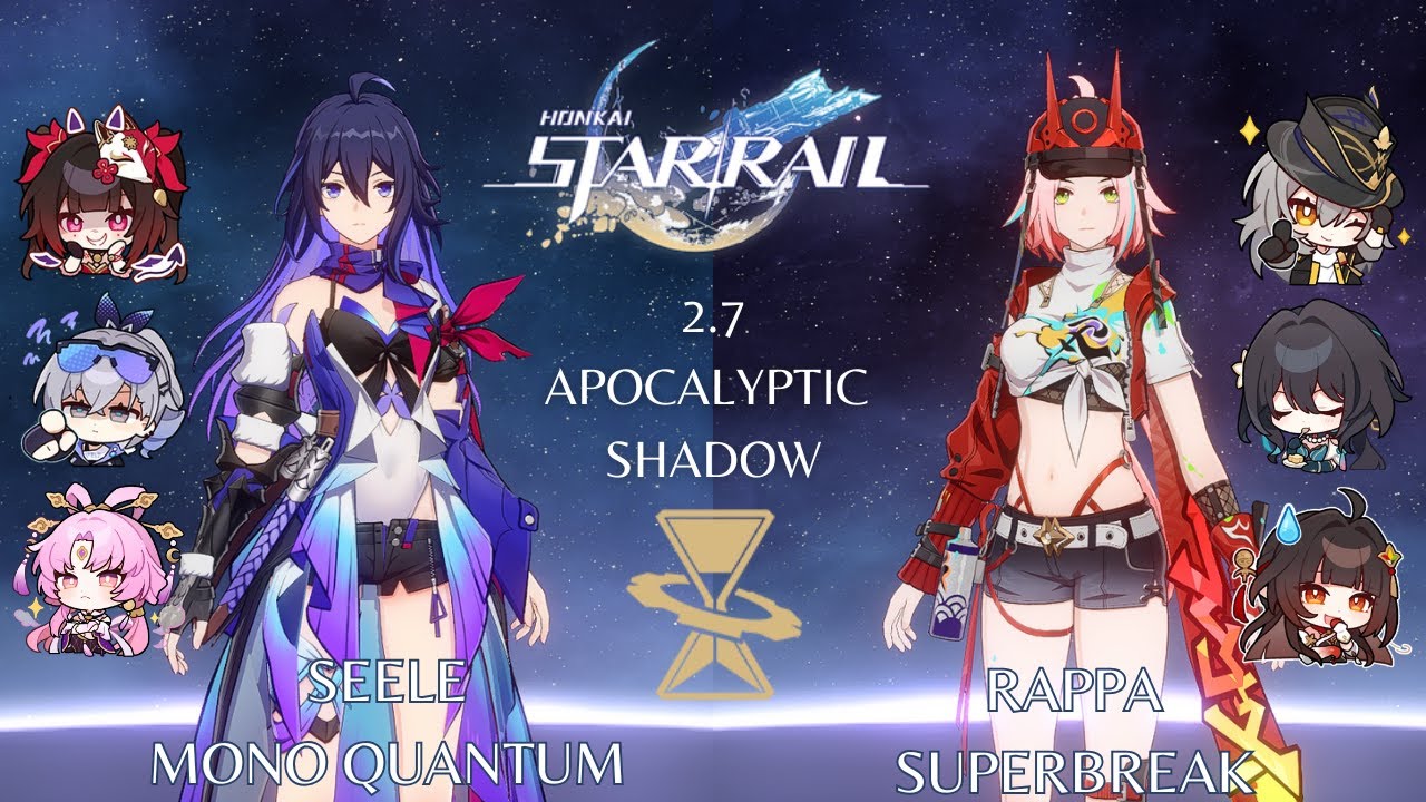 E0S0 Seele Mono Quantum and E0S0 Rappa Superbreak - 2.7 Apocalyptic Shadow 4 - Honkai Star Rail