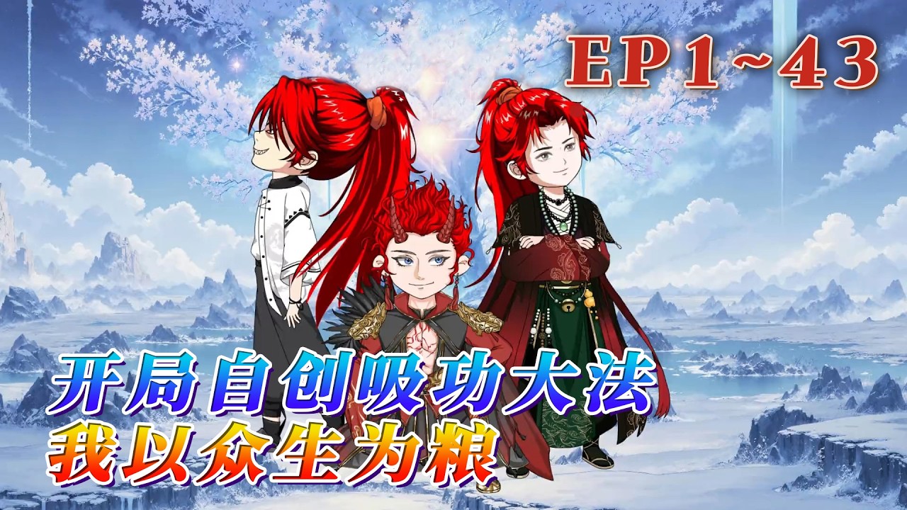 秦無涯穿越武道世界，成為秦家嫡長子，但卻因為自身絕靈體質，無法吸收靈氣入體，踏足武道，碌碌無為十四年，成為親族嘲諷的對象。《開局自創吸功大法，我以眾生為糧》1~43#汪汪有聲書 #動畫 #小說