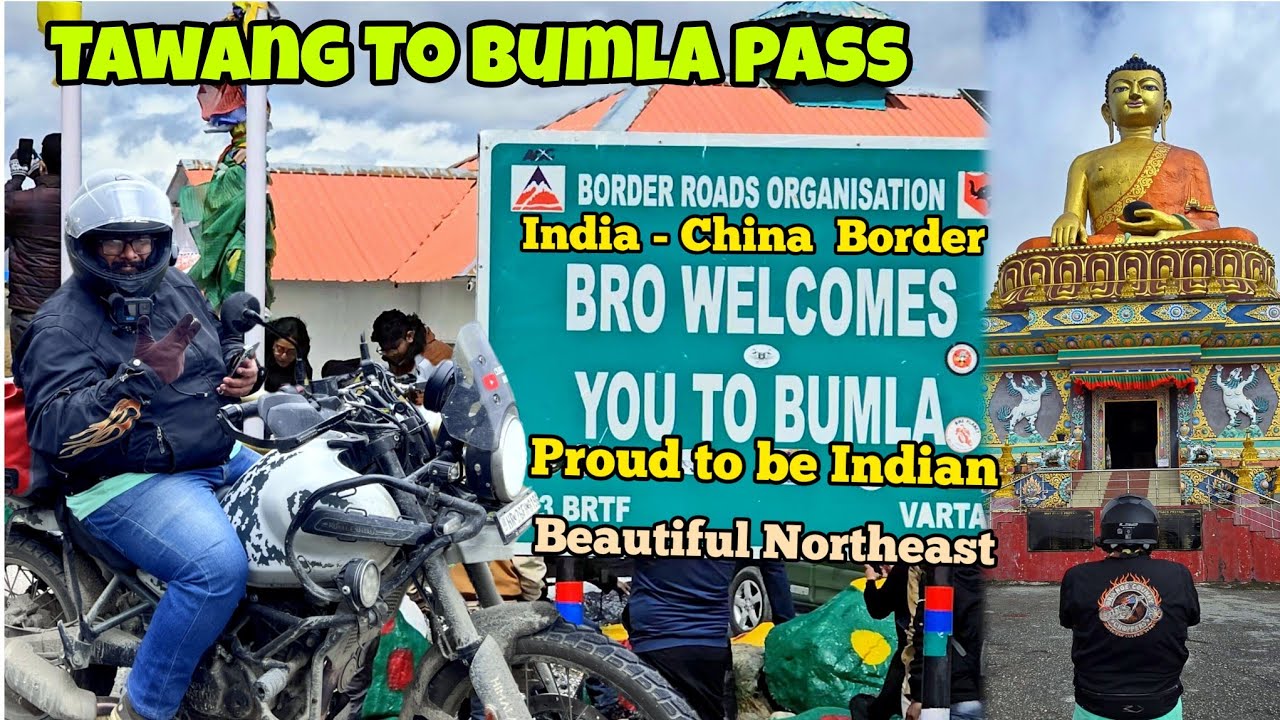 BUMLA PASS 15200FT {India--China Border} PROUD TO BE INDIAN = TAWANG TO BUMLA PASS #himalayan450