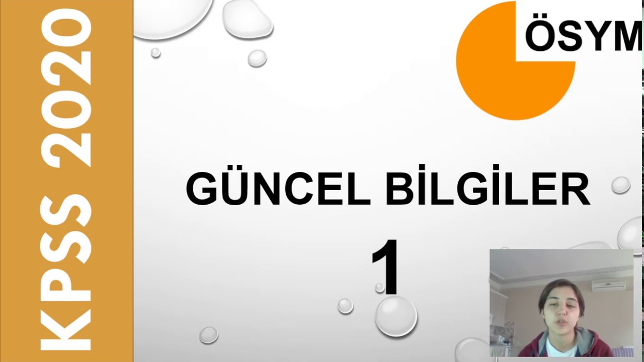 KPSS 2020 | GÜNCEL BİLGİLER 1📌📌