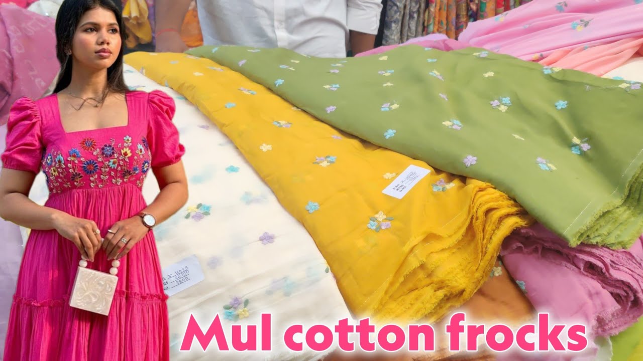 Mul cotton frocks, mens kurta fabrics | Swathi fabric stores secunderabad #mulcotton 