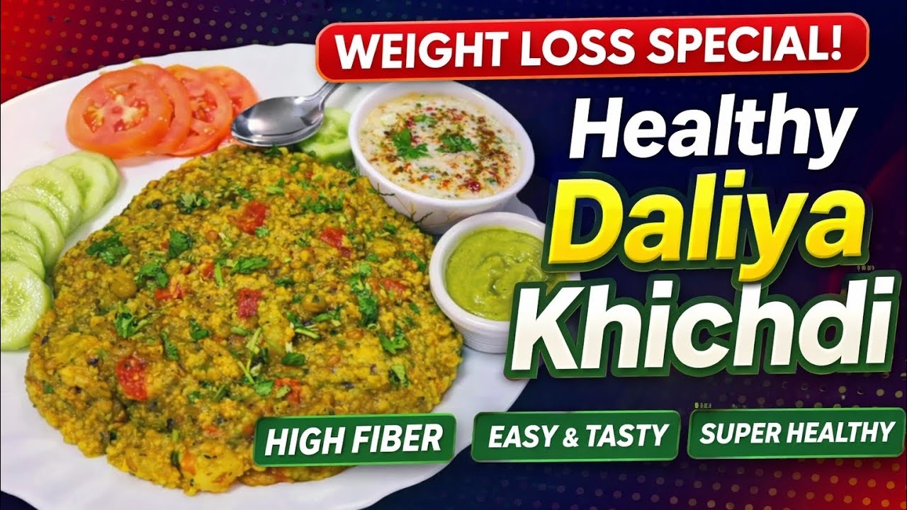 0 oli Daliya Khichdi Recipe | Tasty& Nutritious Broken Wheat Khichdi | Easy High Fiber Meal recipe