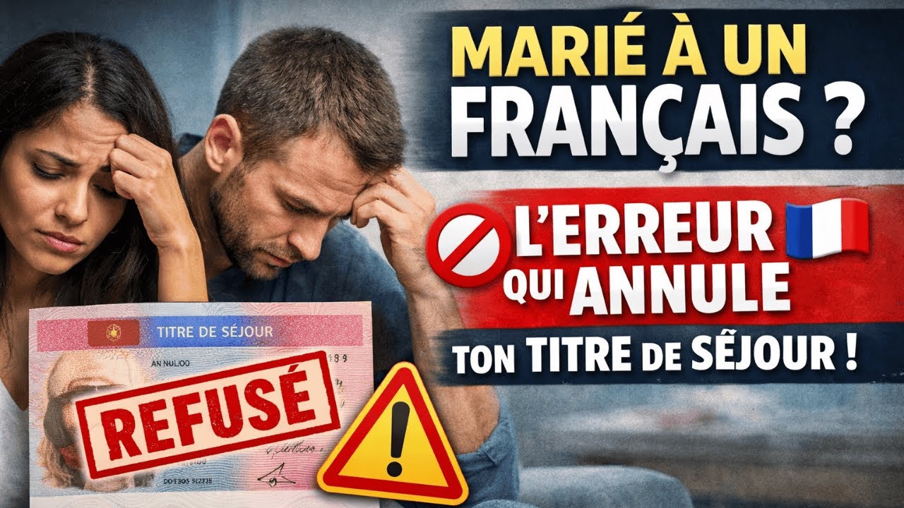 Marié à un Français ? L'erreur qui annule ton Titre de Séjour ! 🚫🇫🇷
