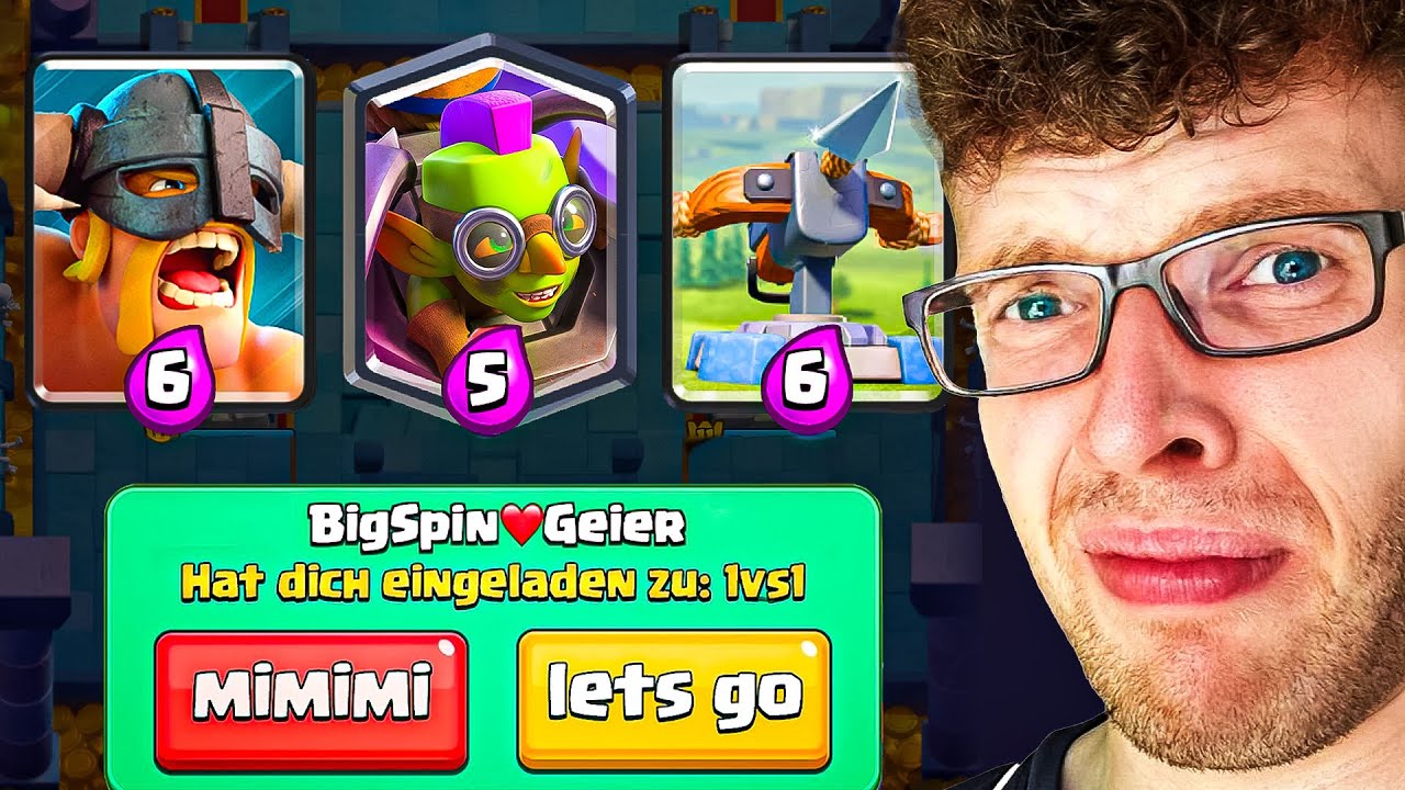 😱🤯ICH GEGEN EUCH in 3x AUSWAHL, aber IHR W&Auml;HLT MEINE KARTEN... | Clash Royale Deutsch