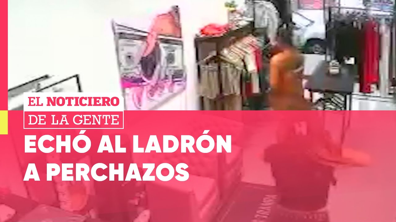 Una MUJER DEFENDIÓ a su HIJA y a su NEGOCIO a PERCHAZOS #ElNotidelaGente