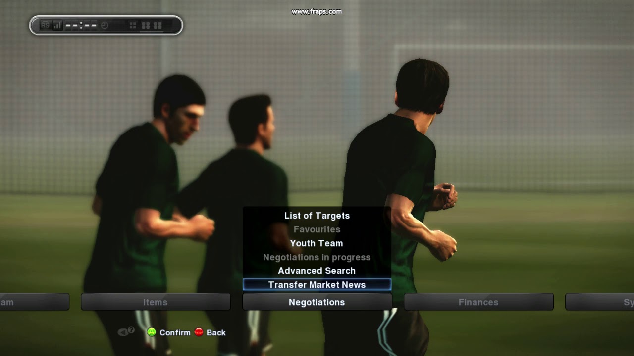PES 2013 - Check other team info and transfer market news in ML.