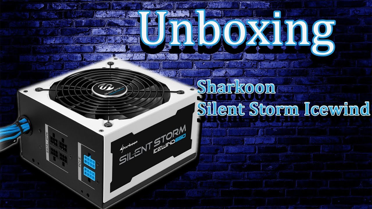 Unboxing Sharkoon Silent Storm Icewind / GERMAN