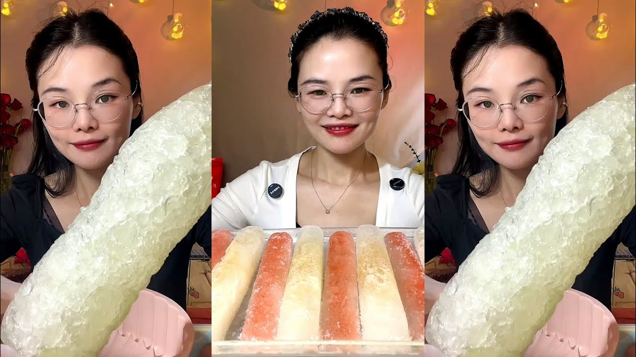 ASMR THIN ICE EATING / HARD ICE