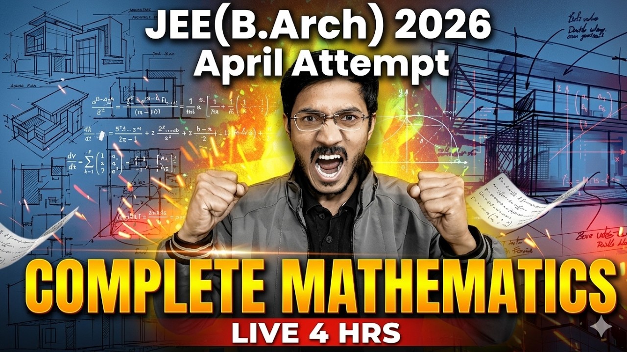 Most Tested Math Topics JEE (B.Arch) 2026 | Complete Coverage