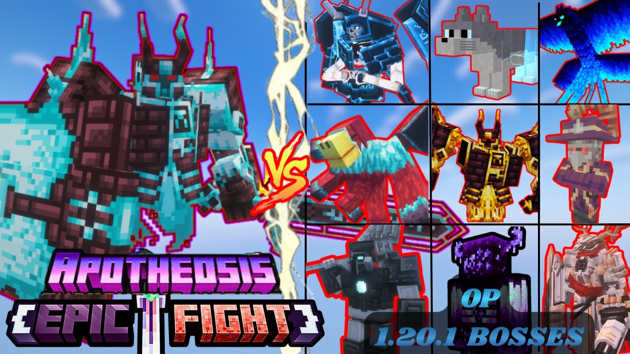 APOTHEOSIS Epic Fight mode Ignis vs OP 1.20.1 Bosses