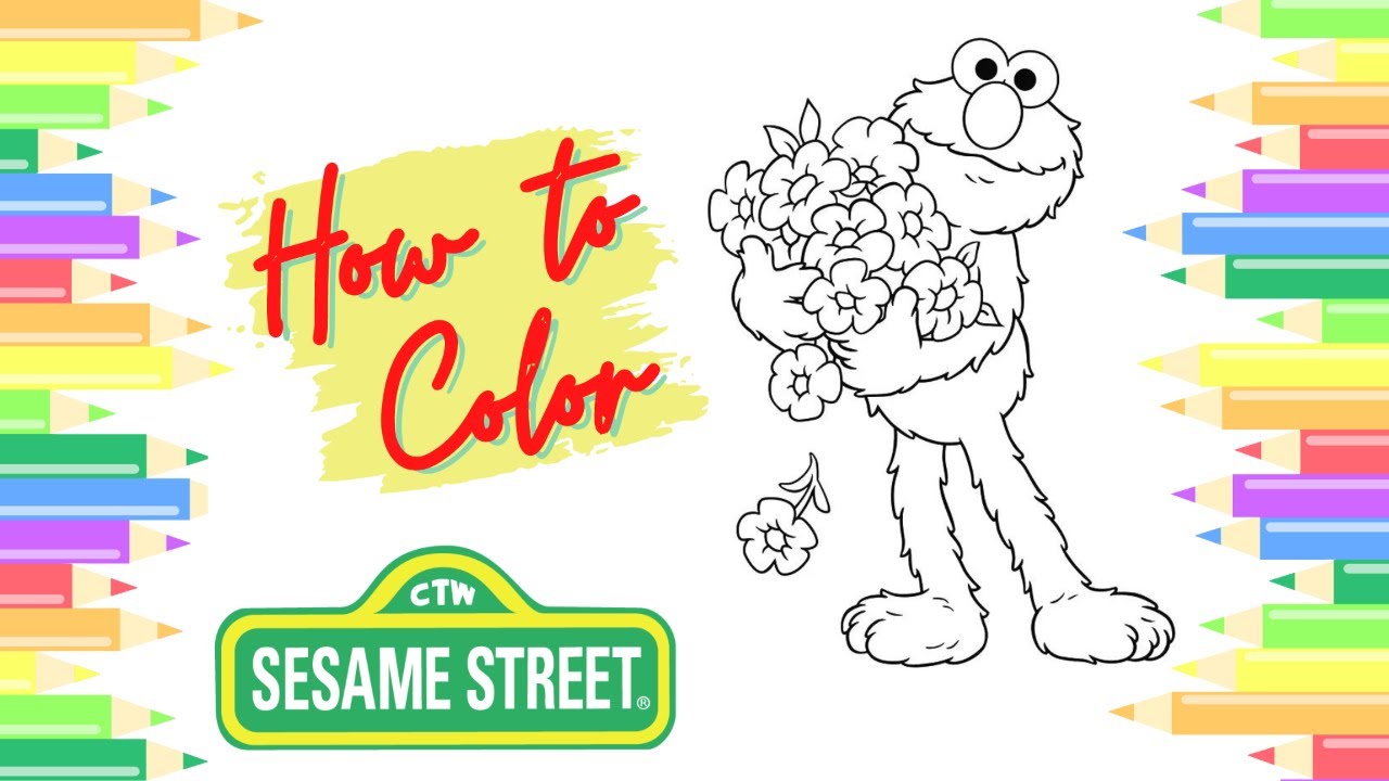 Sesame Street Coloring Page