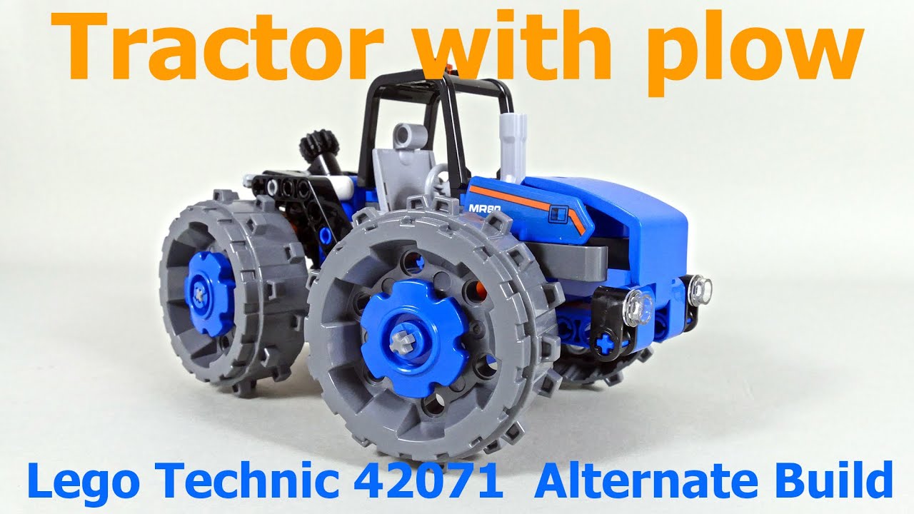 Tractor with Plow LEGO Technic 42071 Alternate Build / F model WITH INSTRUCTIONS!