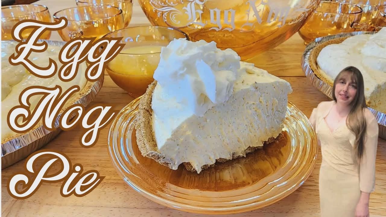 Eggnog Pie - A NEW Christmas Tradition - No Bake - No Fail - The Hillbilly Kitchen