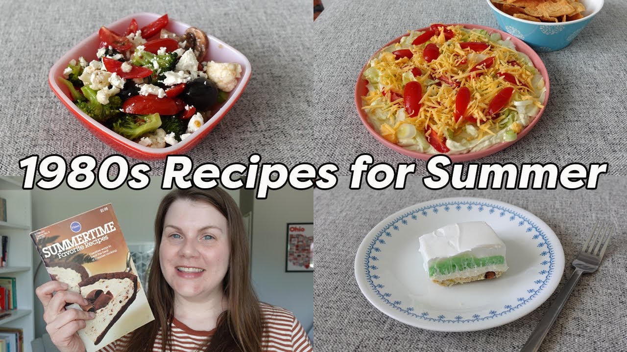 1980s RECIPES FOR SUMMER ☀️ trying Pillsbury Recipes!