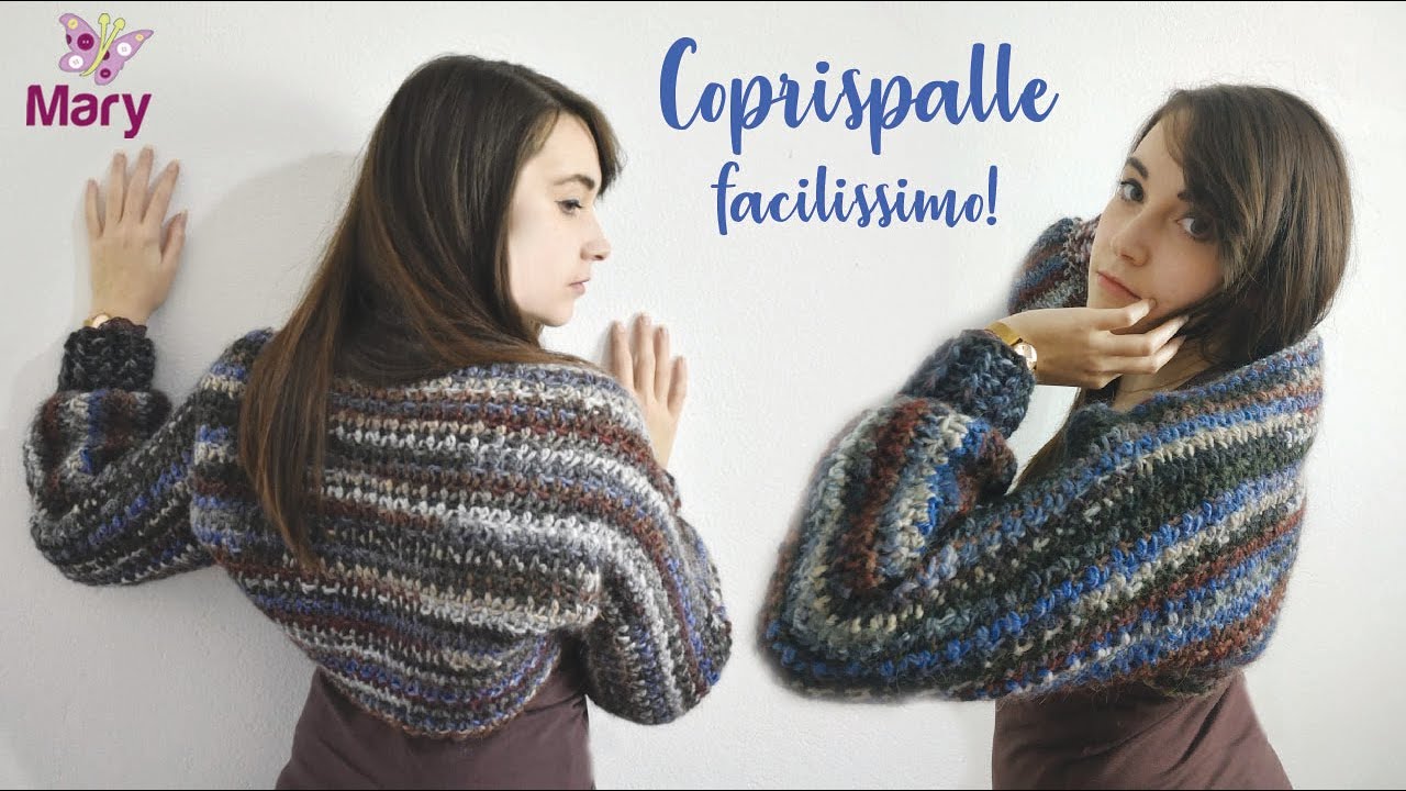 Coprispalle in lana all'uncinetto FACILISSIMO!