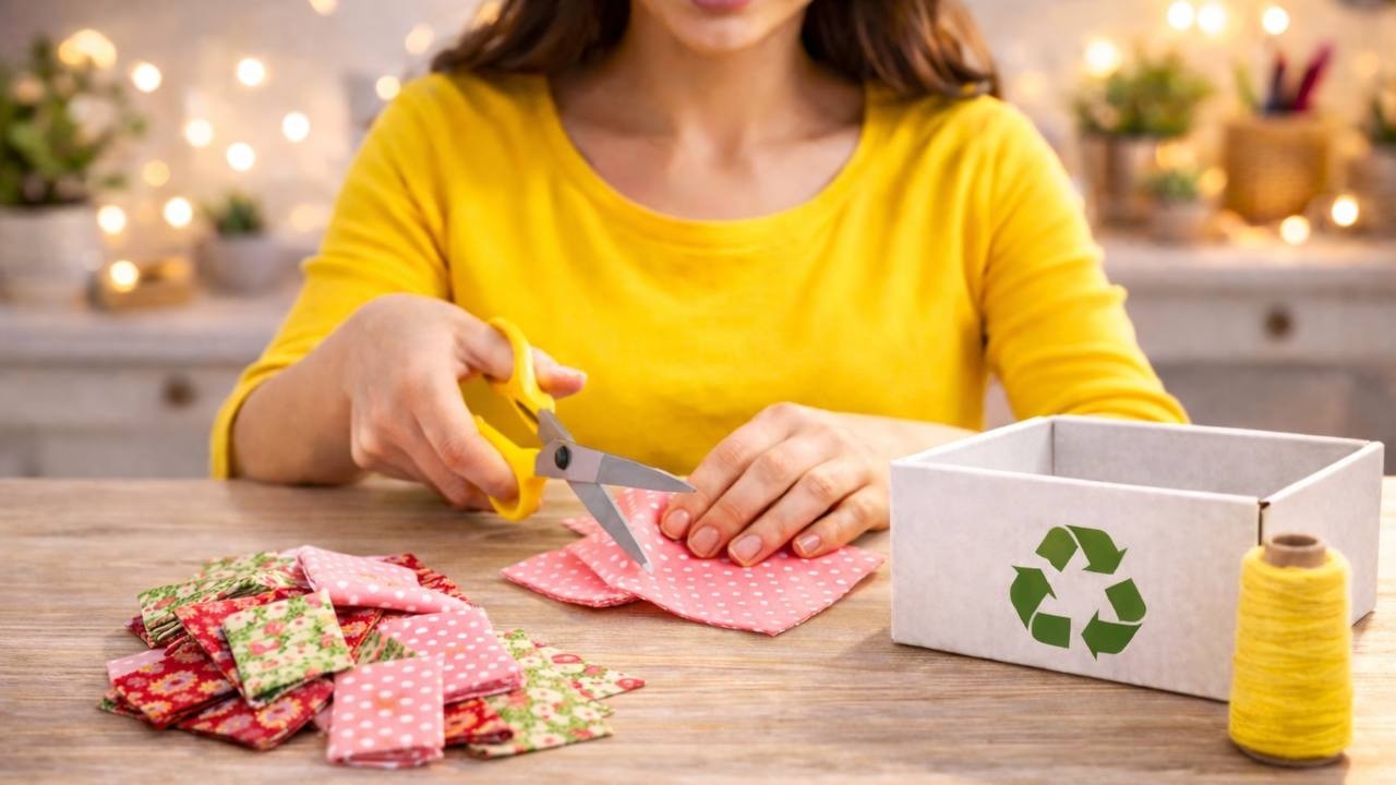 👉 Cardboard Box Makeover✨ | Wait Until You See This Fabric Design!♻️