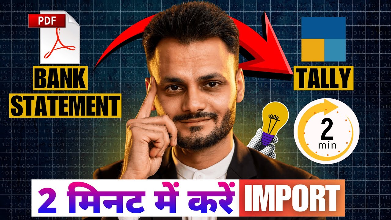 PDF to Tally import in tally prime 7.0 / accounting entries / Vyapar taxone