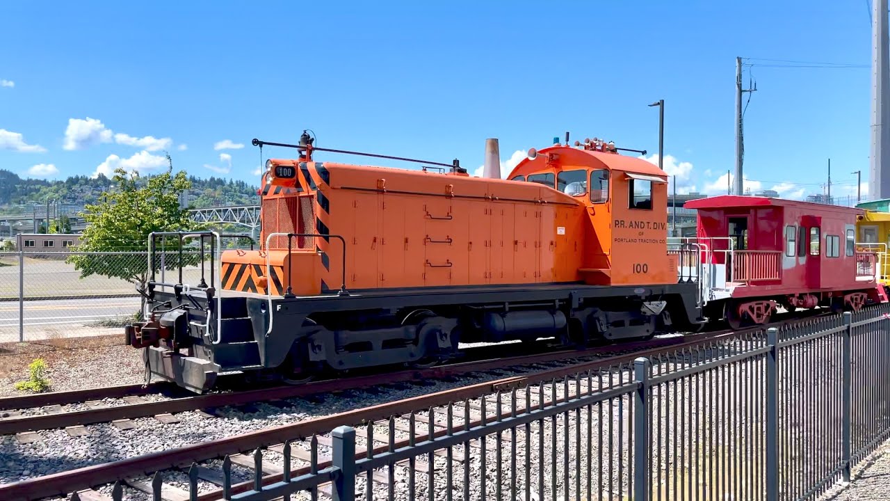 Portland Trains: Oregon Pacific Railroad's Saturday Passenger Train Ride from ORHC, f. PTC 100 60fps