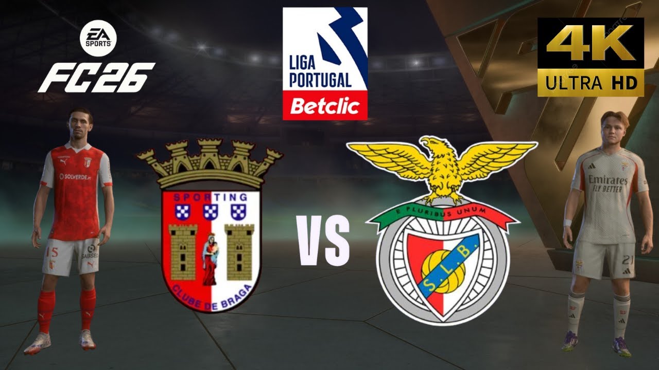 FC 26 - SC Braga vs SL Benfica - All Goals - Liga Portugal 25/26 Full Match - PC [4K60]