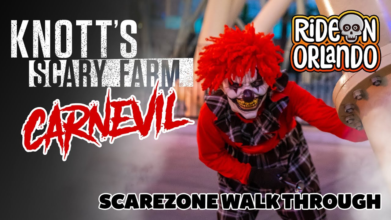Carnevil at Knott's Scary Farm - Full Scarezone Walk Through 2022