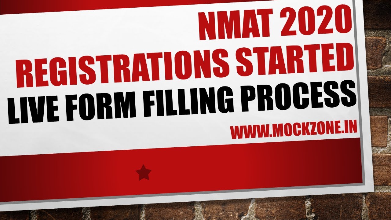 NMAT 2020 Registrations Started || Live Form Filling Process || Must Watch
