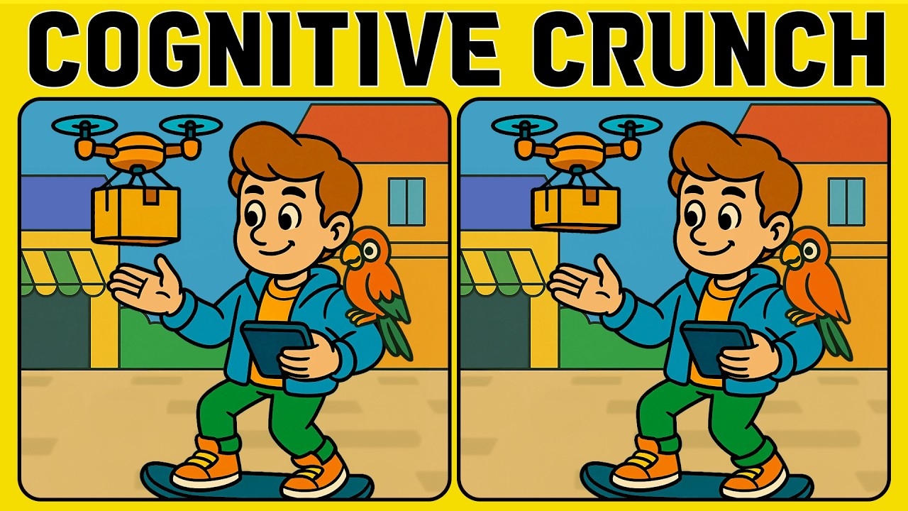 Cognitive Crunch: Fun Spot the Difference Challenge for Everyone