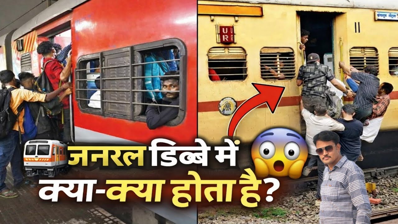 भीड़, मस्ती और संघर्ष 😥 | Indian Railway General Coach Journey