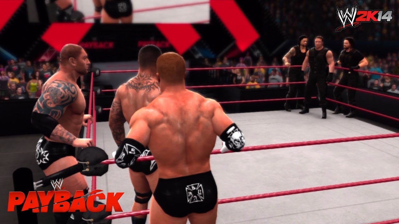 WWE Payback 2014 - The Shield vs Evolution - No Holds Barred (WWE 2K14 MACHINIMA)