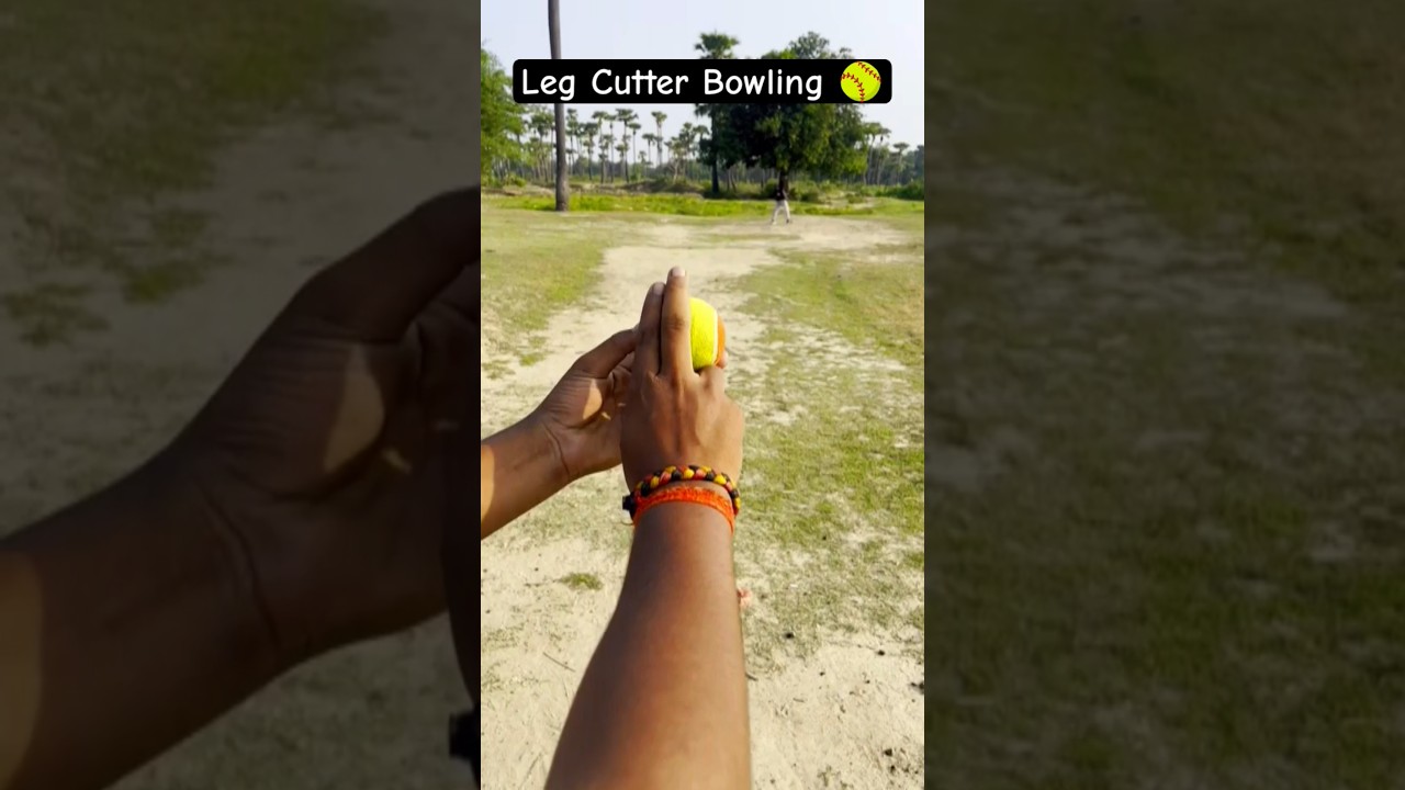 leg cutter bowling #cricket 🏏🥎🏏 leg cutter boll tips #short #bowling fast boll #trending #shortsfeed