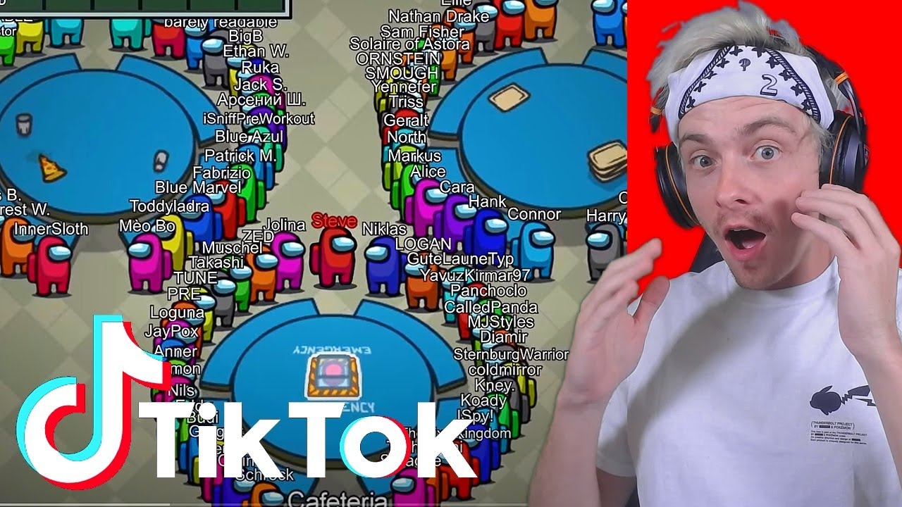 reacting to among us tik toks and trying not to laugh... (so funny)