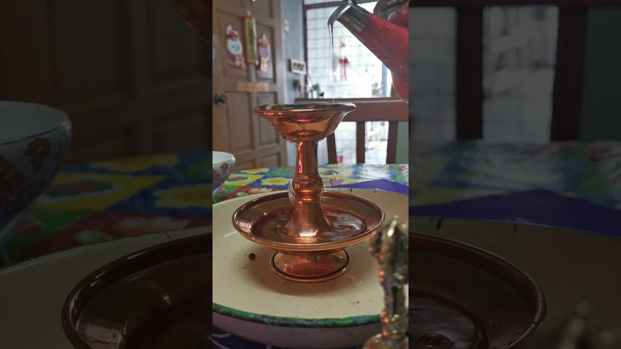 drumming n pour tea for serkyem offerings to protector