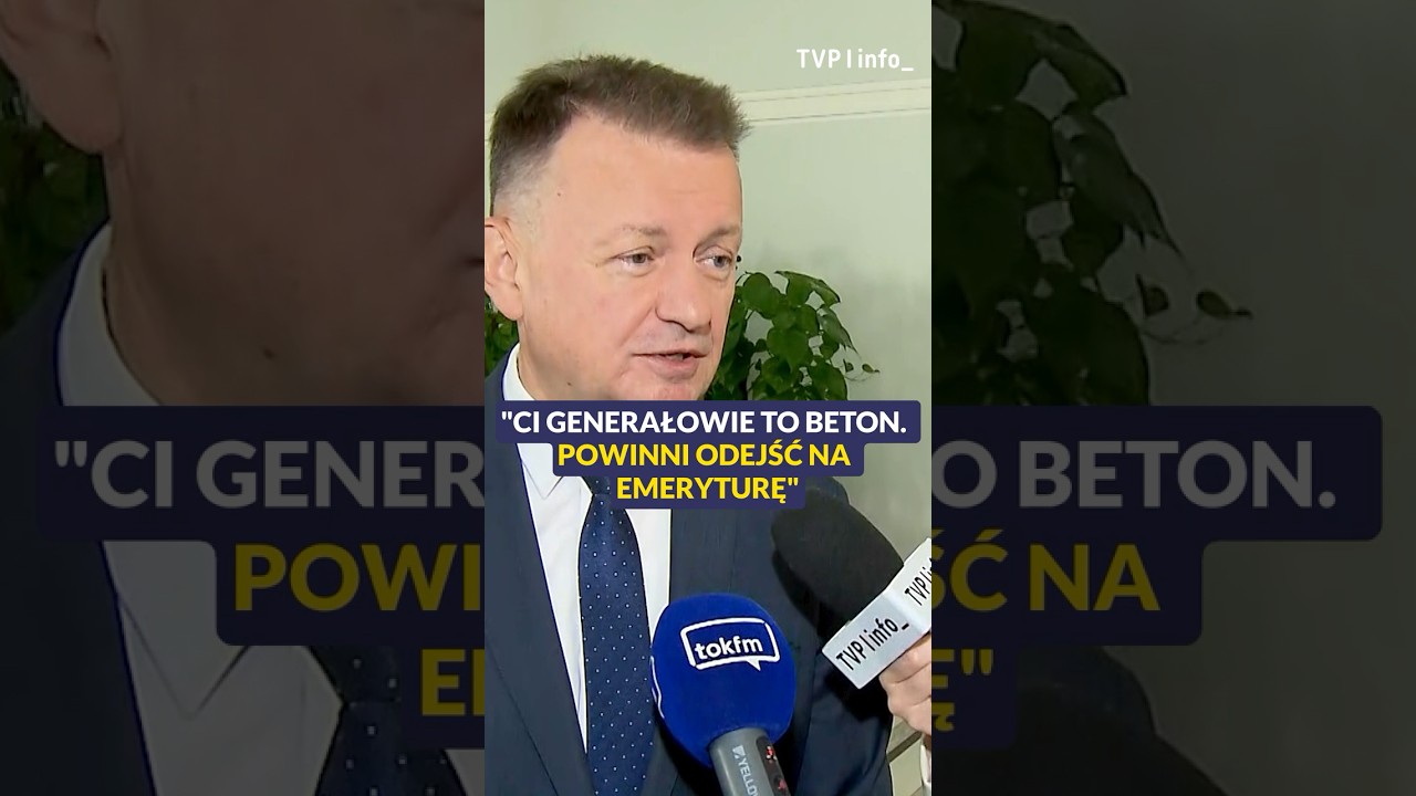 Błaszczak: ci generałowie to beton. Powinni odejść na emeryturę #polska #polityka #shorts