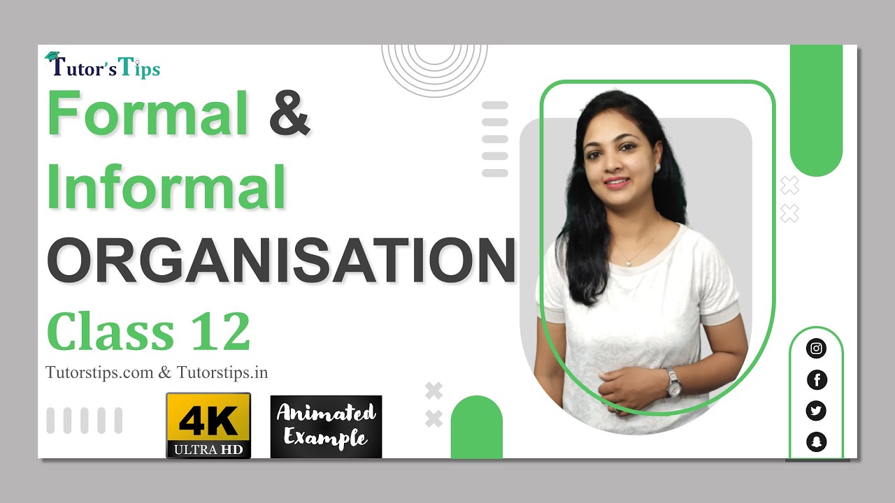 Formal & informal Organisation Business studies class 12- Explained with Animated Examples