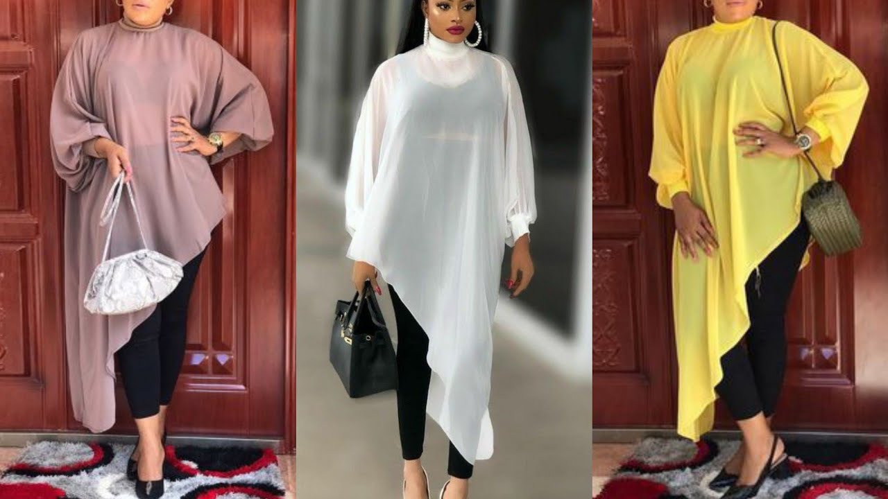 How to make a Stylish ASYMMETRIC KIMONO TOP with BISHOP COLLAR