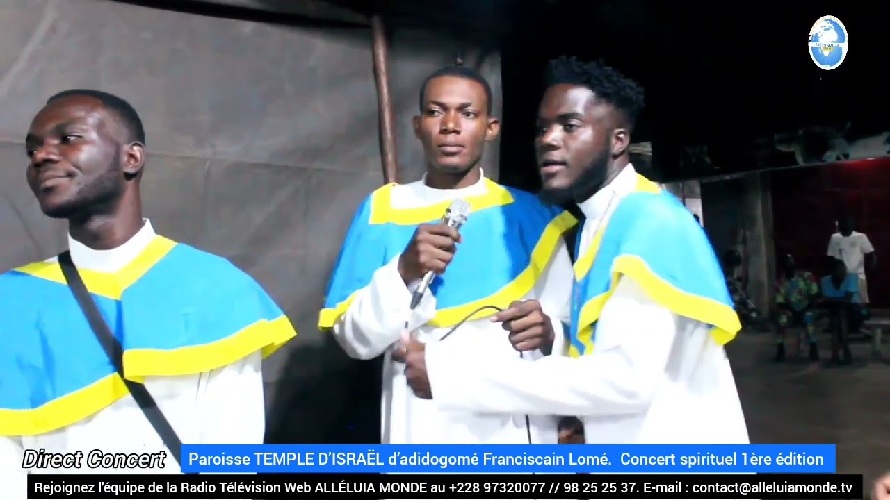 TEMPLE D'ISRAËL d’adidogomé Franciscain Lomé,  concert spirituel 1ère édition.  Partie 1