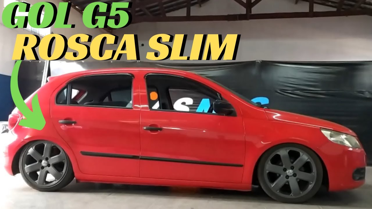 Gol G5 Rebaixado com Suspensão a Rosca Slim + Rodas Aro 17