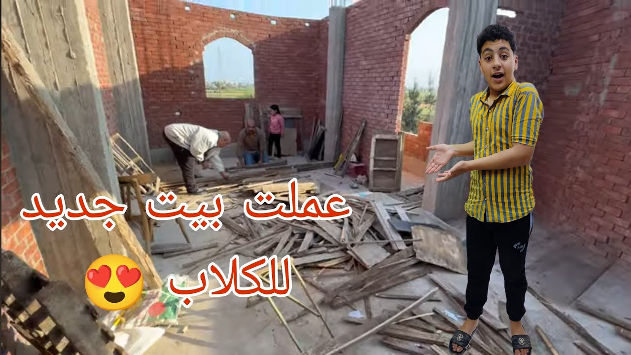 عملت 3 بيوت جديده للكلاب الجديده 😍