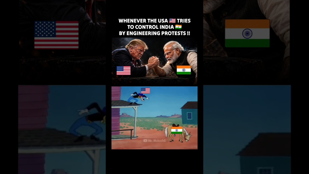 USA trying to Control India be like 🔥🤣 Funny Meme #trump #modi #trumpvsmodi
