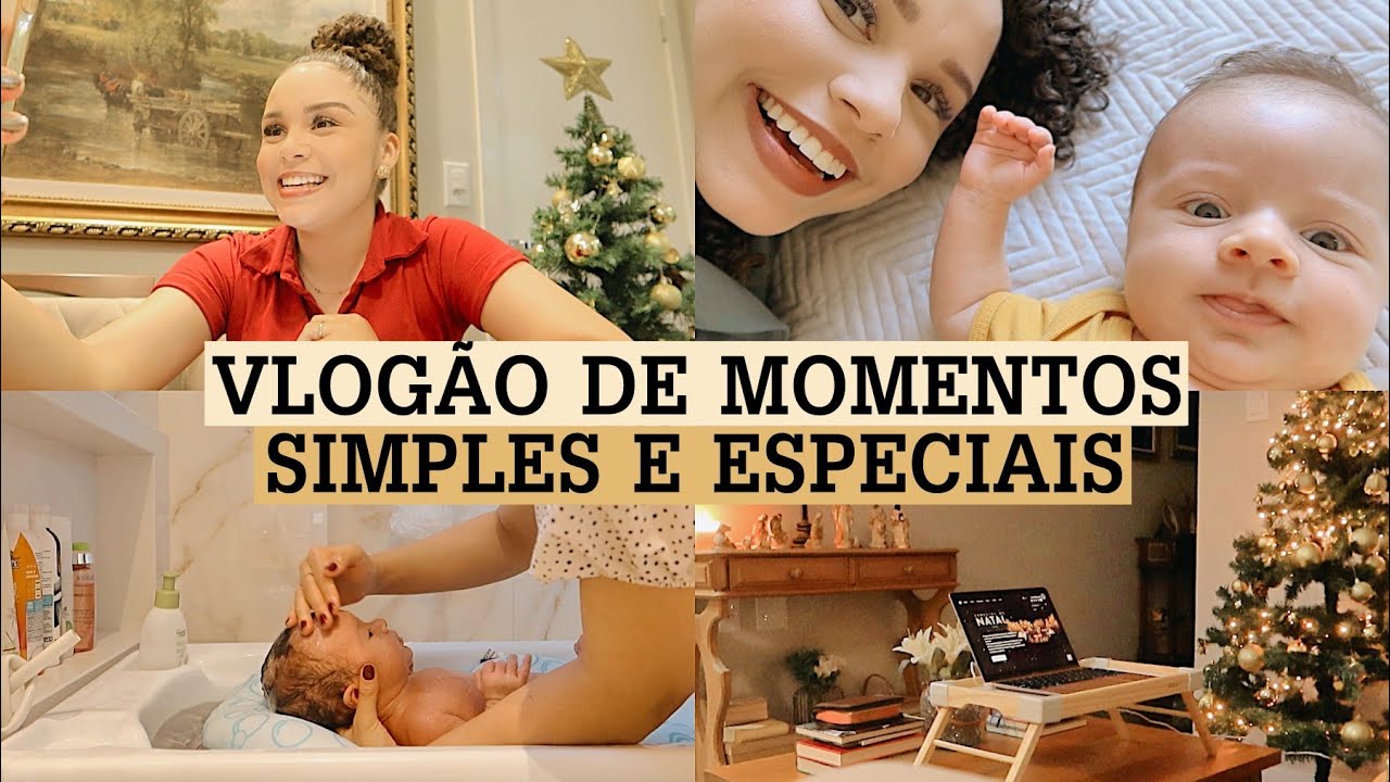 Bastidores de uma publi, banho do bebê, bate papo sobre Natal e família ♥️