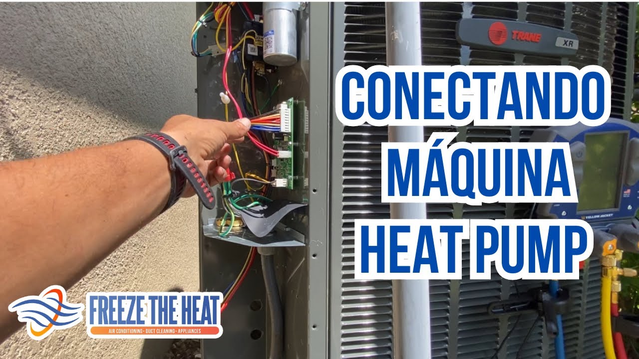 Como hacer la conexión  heat pump en el lado del condensador y en el termostato #heatpump #trane