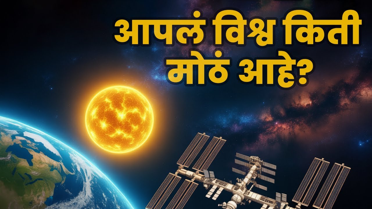 विश्व किती मोठं आहे? | How Big is Our Universe? #MarathiScience #universeexplained