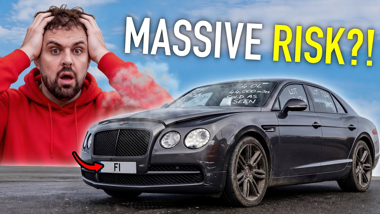 Я купил поврежденный Bentley за 200 000 фунтов стерлингов в BCA ради частного номерного знака! 🫣🤞