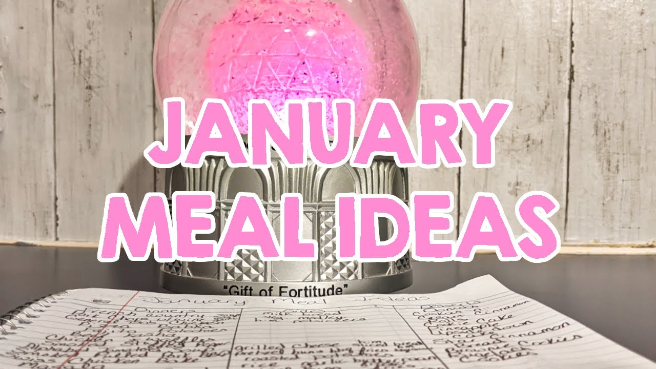 January Meal Plan | Meal Ideas | Plan with me | Bujo | 31 New Meal Ideas |  Minimal #bujo