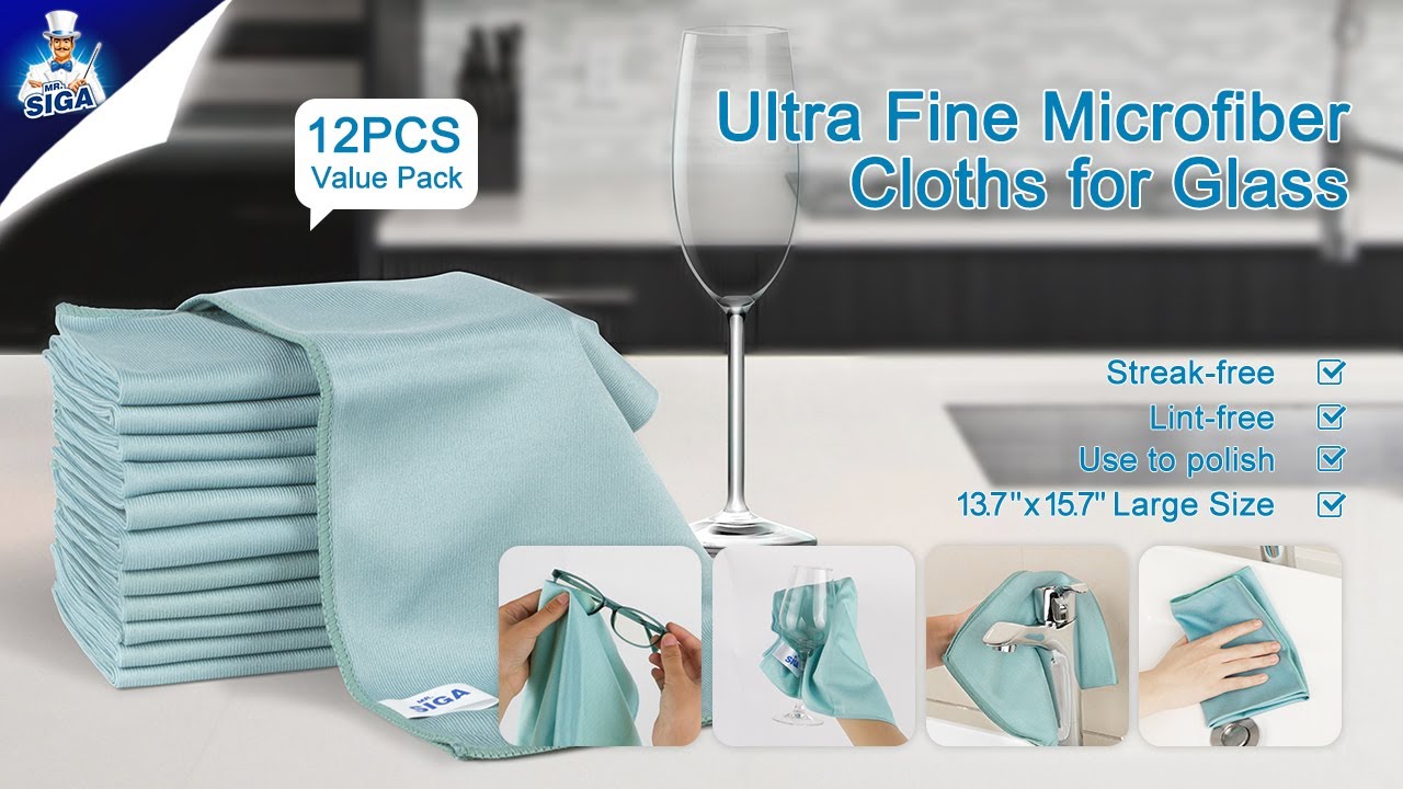 Flawless Surfaces at an Unbeatable Price - Introducing MR.SIGA Ultra Fine Microfiber Cloths!