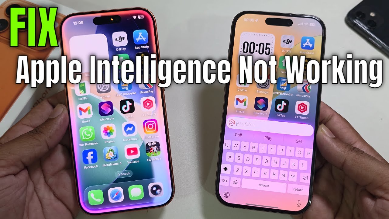 Apple Intelligence не работает на iPhone 17 Pro/Max? Включить Apple Intelligence?