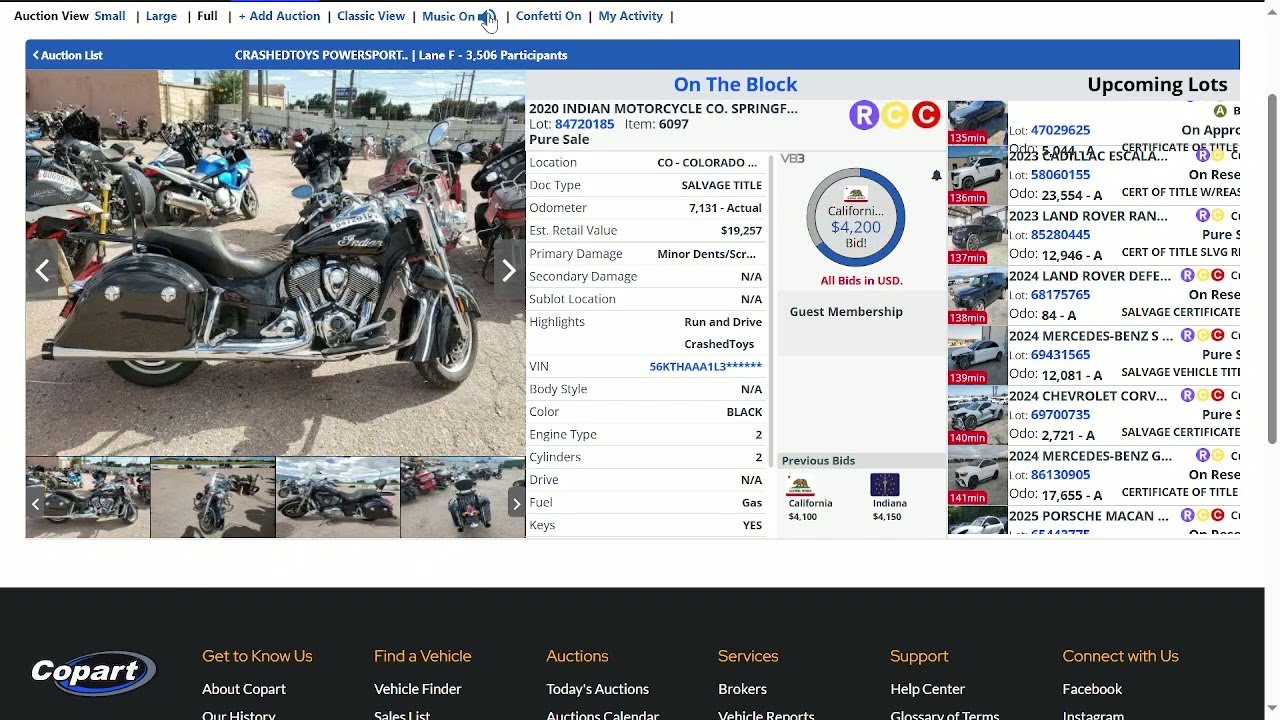 Copart & CrashedToys Motorcycle Auctions &ndash; Live Bidding for Salvage Bikes in the USA!
