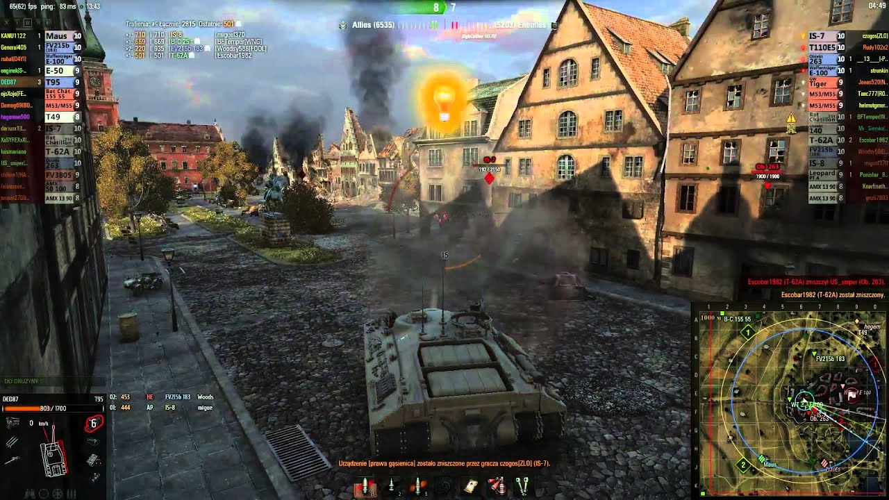 T95 szturmuje Linie Zygfryda w World of Tanks.