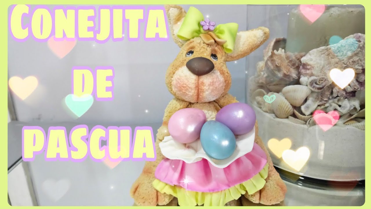 DIY CONEJITA DE PASCUA | CONEJOS | PORCELANA FRÍA | Ideas Faciles | Manualidades fáciles